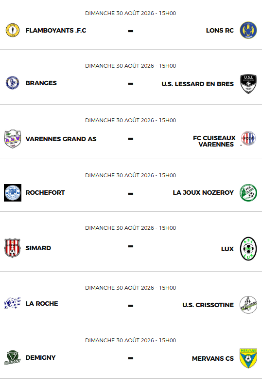 Programme cdf 2ème tour