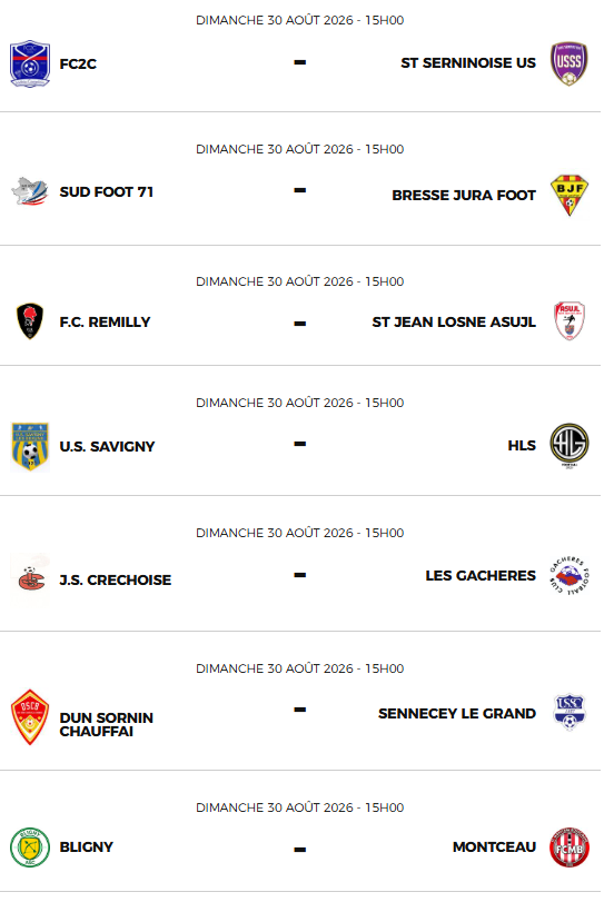 Programme cdf 2ème tour