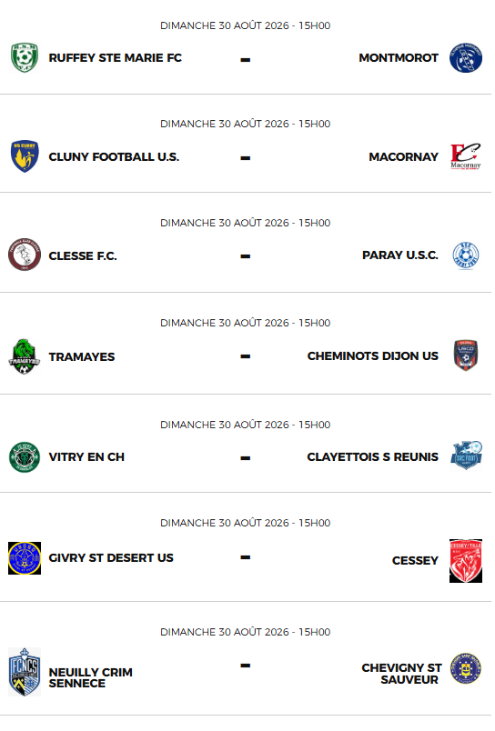 Programme cdf 2ème tour