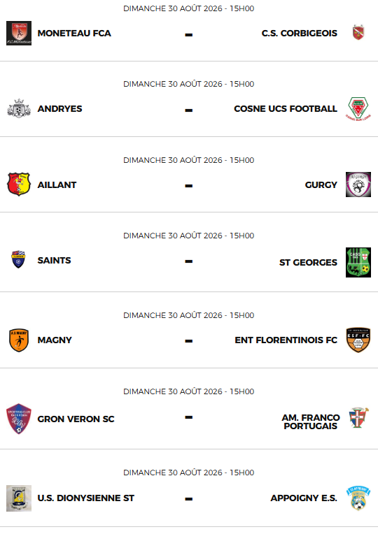 Programme cdf 2ème tour